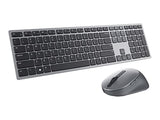 DELL KM7321W clavier Souris incluse RF sans fil + Bluetooth QWERTY US International Gris, Titane