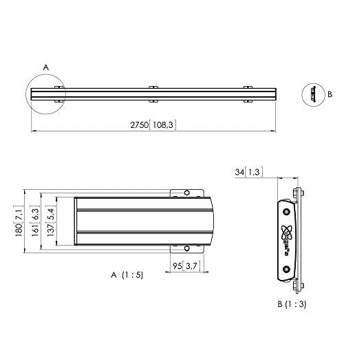 PFB 3427 B Interface bar 2765mm