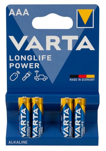 VARTA Piles alcalines 04903121414 LR03 / AAA blister de 4