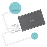 I-TEC USB-C 3.1/3.0 MySafe Enclosure for 2xSATA M.2 RAID 0/1/JBOD USB-C 3.1 Gen.2 up to 10Gbps Alucase