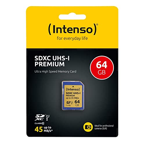INTENSO Carte SDXC UHS-I Premium Class 10 - 64 Go