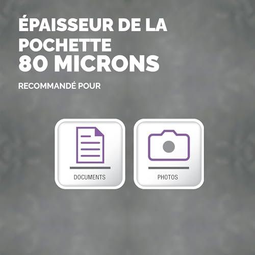FELLOWES POCHETTES A4 80 MICRONS MATES X 100