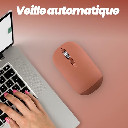 TNB COLOR - Souris sans fil double mode de connexion - rouge