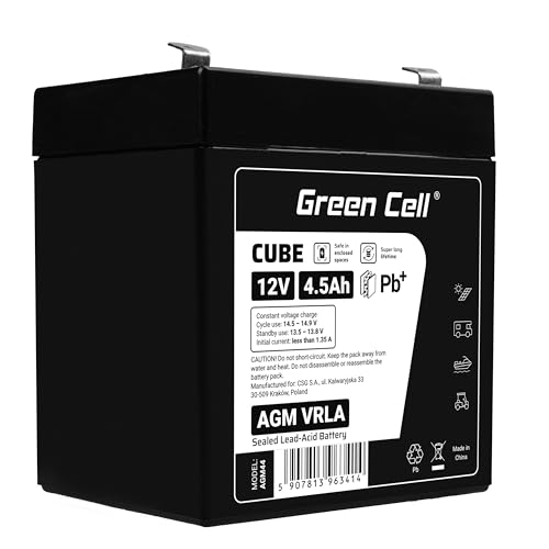 Green Cell AGM Battery 12V 4.5Ah - Battery - Mini (AAAA)