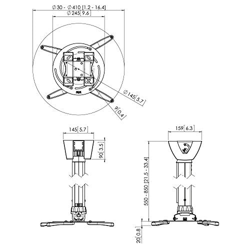 PPC 2555/Ceiling Support Projector-25kg