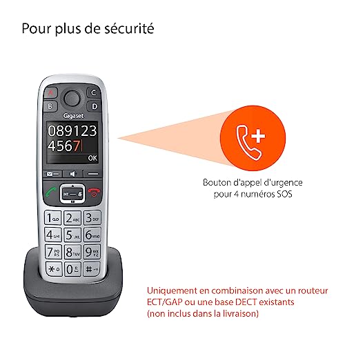 Gigaset E560HX Téléphone sans fil  combiné suppl.