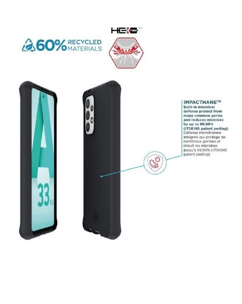 SPECTRUM Case for Galaxy A33 Solid Black