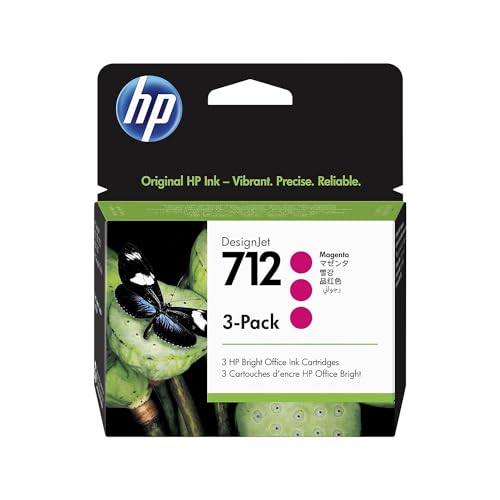 HP 712 3-Pack 29-ml Magenta DesignJet Ink Cartridge