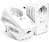 TP-LINK AV1000 Passthrough Powerline KIT Broadcom 1 Gigabit Port