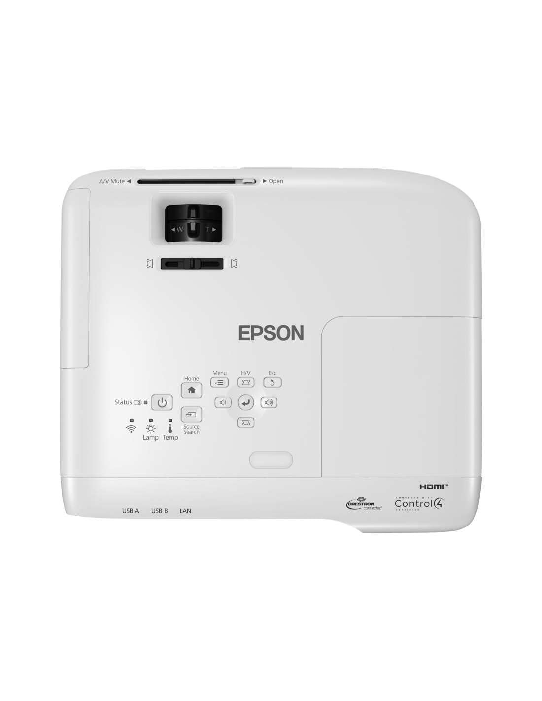 EPSON EB-982W 3LCD WXGA Projector 4200Lumen 2xVGA 2xHDMI Wireless USB2.0A USB2.0B Ethernet 3YW