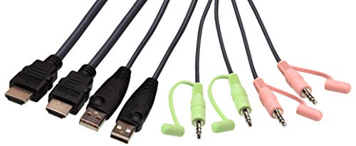 ATEN CS22H commutateur écran, clavier et souris Noir