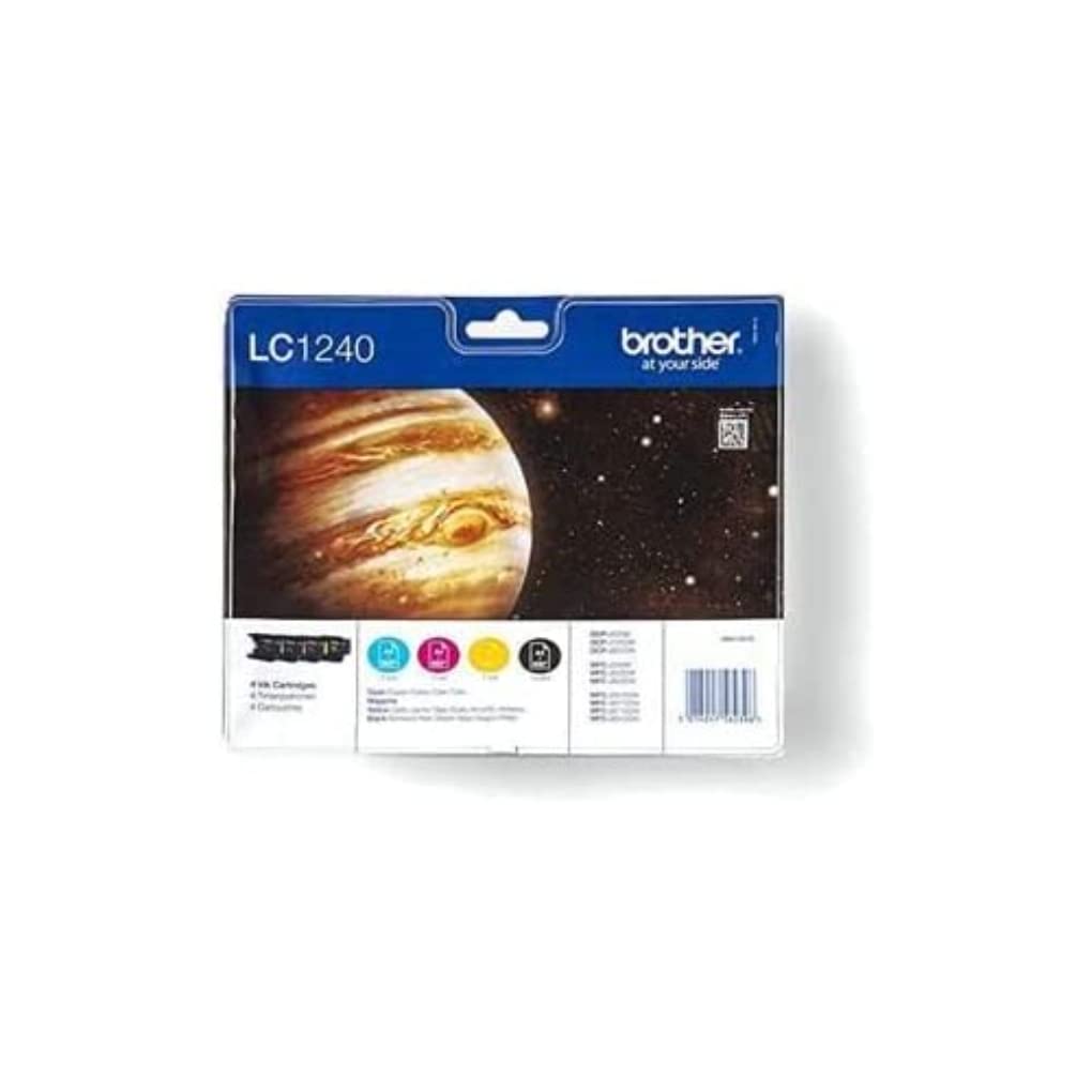 BROTHER LC-1240 cartouche dencre noir et tricolore haute capacité 600 pages 1-pack blister sans alarme