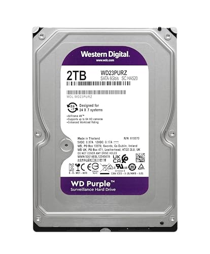 HDD Purple 2TB 3.5 SATA 256MB