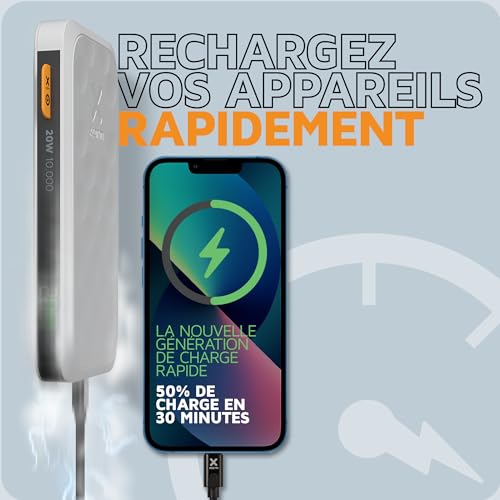 XTORM Batterie externe Fuel 20W 10000 mAh, blanc