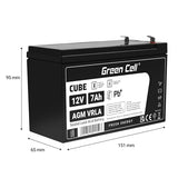 Green Cell AGM04 Batterie de l'onduleur Sealed Lead Acid (VRLA) 12 V 7 Ah