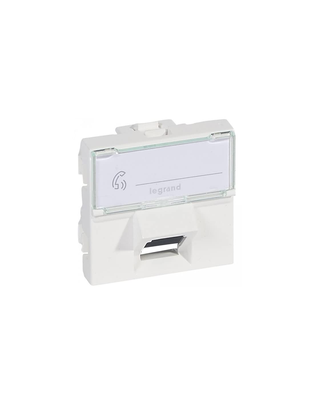 LEGRAND Plastron Mosaic 45x45 incliné 45° 1 port RJ45 CAT 6 STP