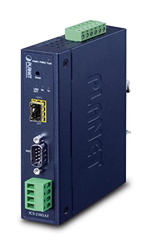 Planet ICS-2105AT Commutateur industriel 1 port Bleu 390g 32x87.8x135mm