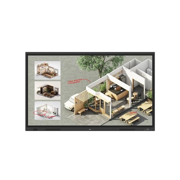 "LG CreateBoard Standard tableau blanc interactif 165,1 cm (65"") 3840 x 2160 pixels Écran tactile Noir"