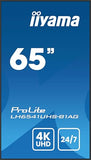 IIYAMA- Afficheur professionnel 65   LH6541UHS-B1AG