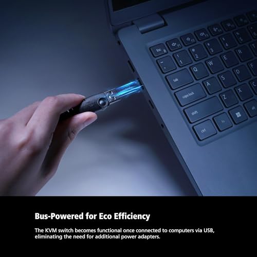 ATEN CS22H commutateur écran, clavier et souris Noir