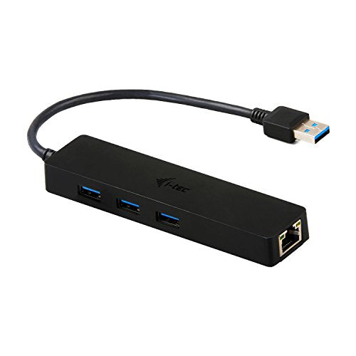 I-TEC USB 3.0 Slim HUB 3 Port with Gigabit Ethernet Adapter ideal for Notebook Ultrabook Tablet PC support Win und Mac OS