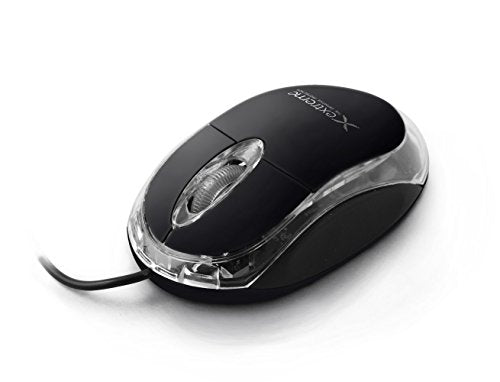 Mini souris optique lumineuse noire USB