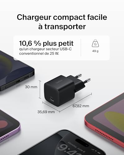 BELKIN 10k Power Bank + 25W EU + 1m C-C Bundle