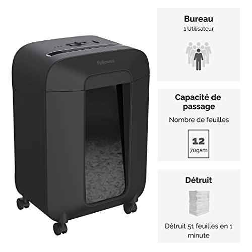FELLOWES Powershred LX85 Shredder Cross Cut 230V EU