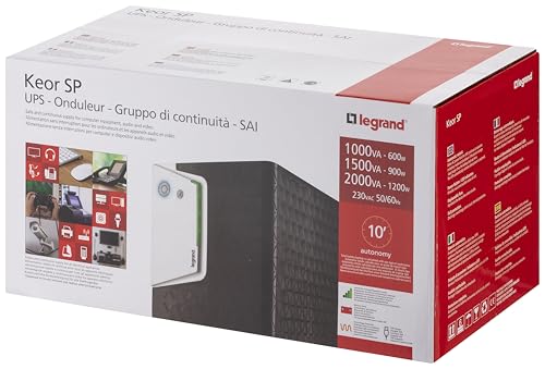 LEGRAND Onduleur Keor SP 1000 VA, prises IEC