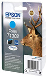 EPSON 1LB T1302 ink cartridge cyan extra high capacity 10.1ml 1-pack RF-AM blister DURABrite Ultra Ink w/s