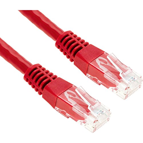 Cordon RJ45 catégorie 6 U/UTP rouge CCA - 1 m