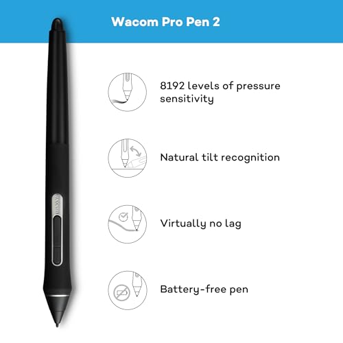 WACOM Tablette graphique Intuos Pro L + Stylet Pro Pen 2 et Repose-stylet