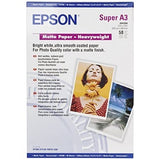 EPSON MATTE heavyweight  papier inkjet 167g/m2 A3+ 50 feuilles pack de 1