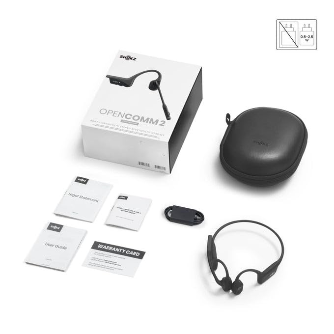 SHOKZ Casque sans-fil à conduction osseuse OpenComm2