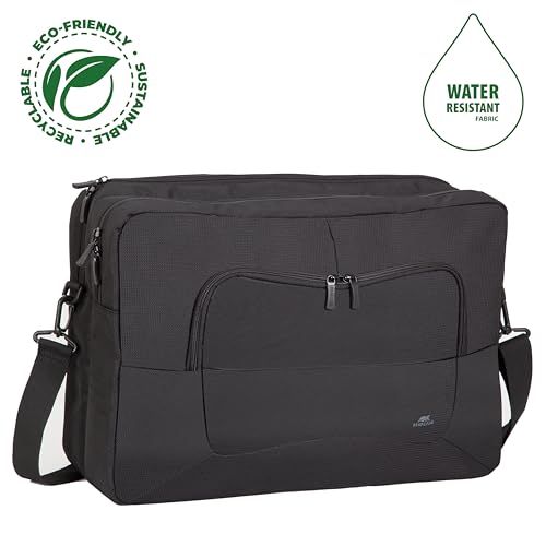 Sacoche pro spacieuse 3 poches 17,3"Polyester ECO déperlant