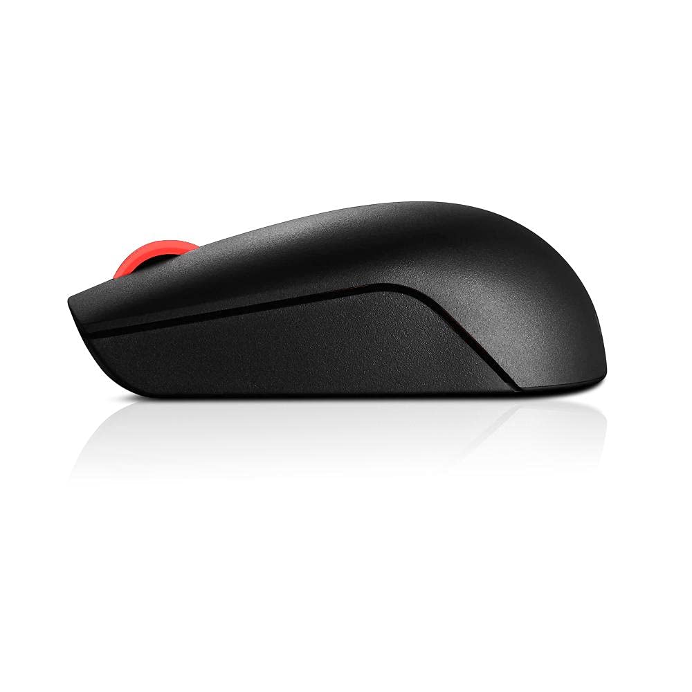LENOVO Essential Compact - Souris - droitiers et gauchers - 3 boutons - sans fil - 2.4 GHz - récepteur sans fil USB - noir