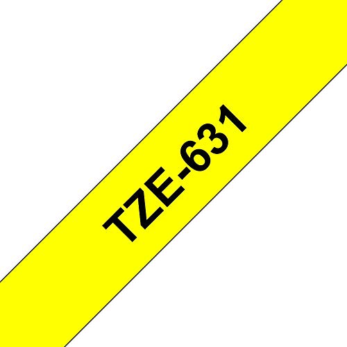 Tape/24mm black on green f P-Touch TZE