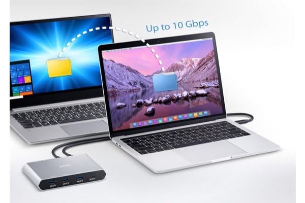 ATEN US3342 commutateur écran, clavier et souris Argent
