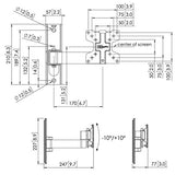 VOGEL S Support mural PFW 1030 inclinable 10-28