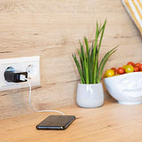 CHARGEUR SECTEUR 1 PORT USB Type-A QC + 1 PORT USB Type-C PD NOIR