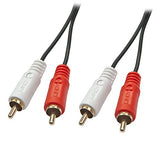 LINDY Audio Cable 2xPhono Stereo 20m 2xRCA Jack male / male gold plated