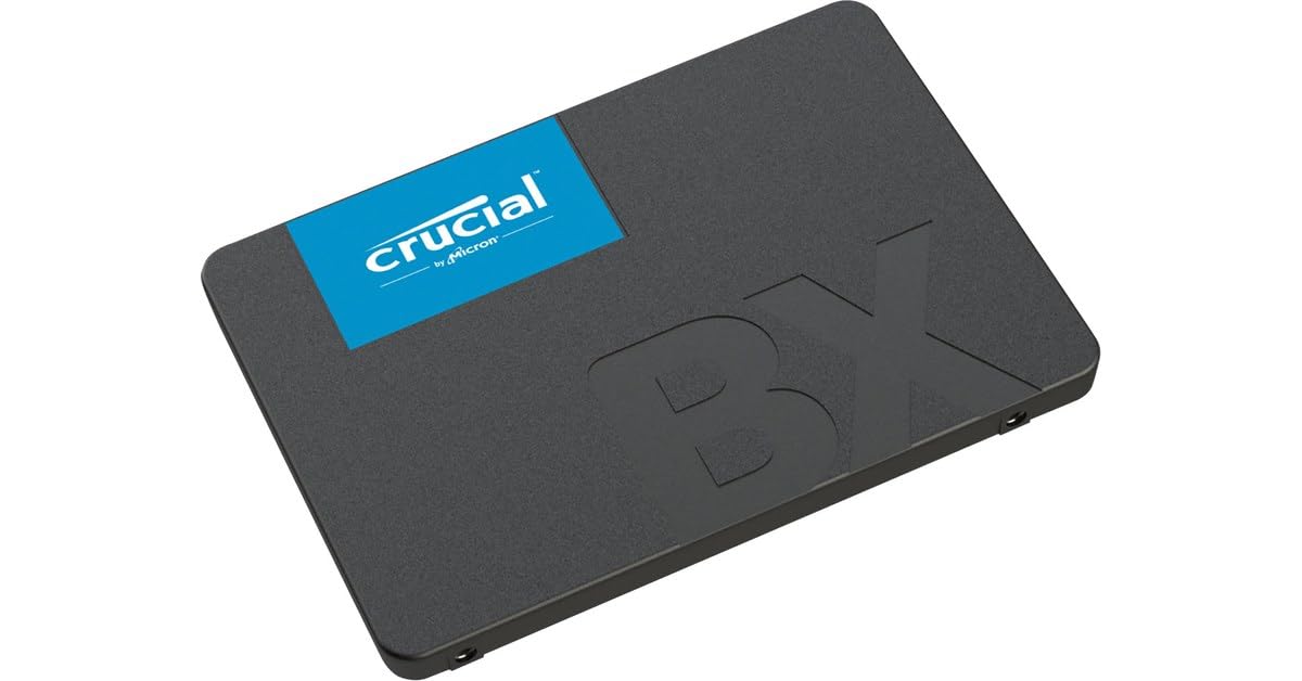 "Crucial CT500BX500SSD1 disque SSD 500 Go 2.5"" Série ATA III 3D NAND"