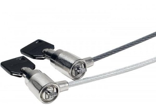Câble en acier avec 2 antivols à clé K-Lock pour verrouiller deux appareils
