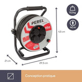 Rallonge électrique PRO 40 m - 4 prises IP44