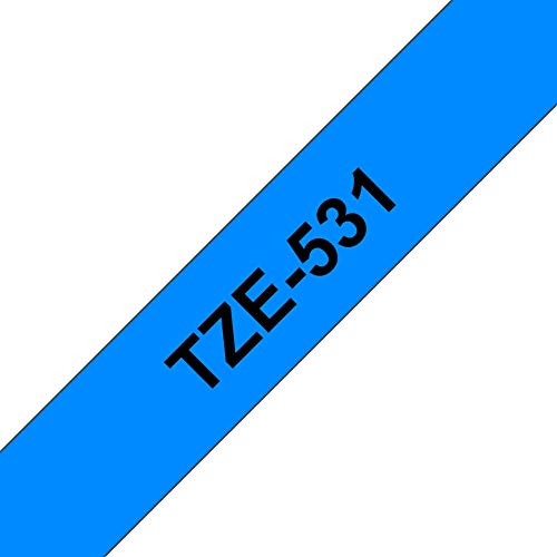 BROTHER P-TOUCH TZE-531 noir sur bleu 12mm