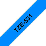 BROTHER P-TOUCH TZE-151 noir sur clear 24mm