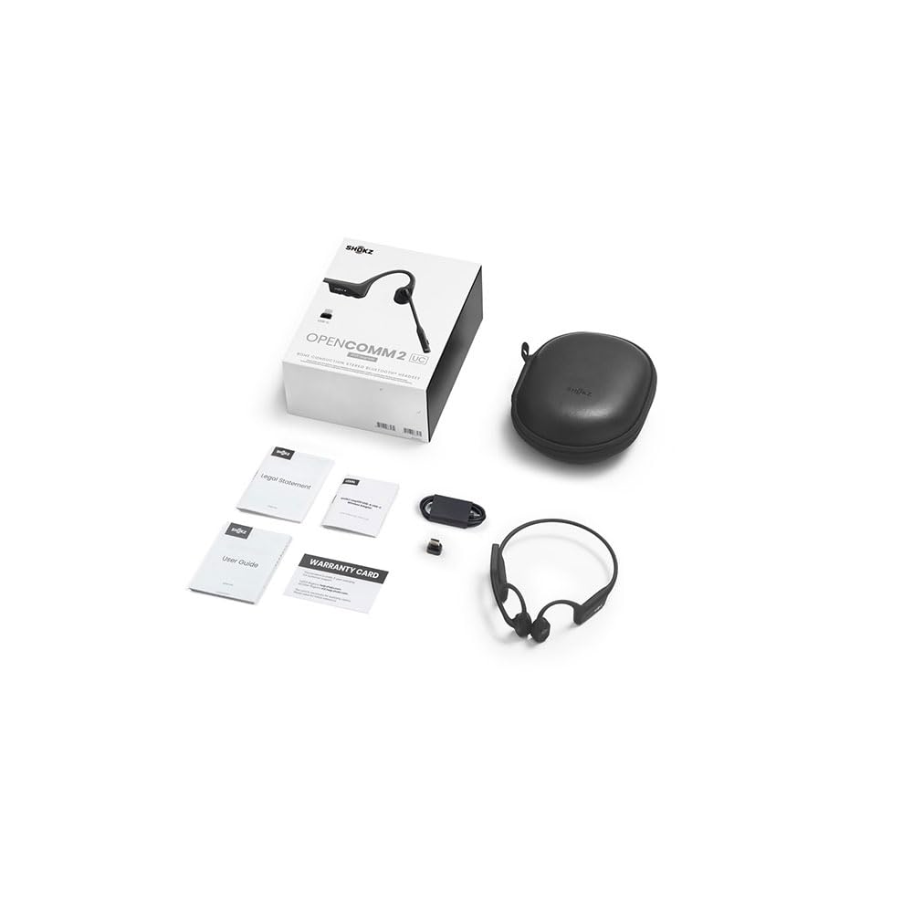 SHOKZ Casque sans-fil à conduction osseuse OpenComm2UC USB-C