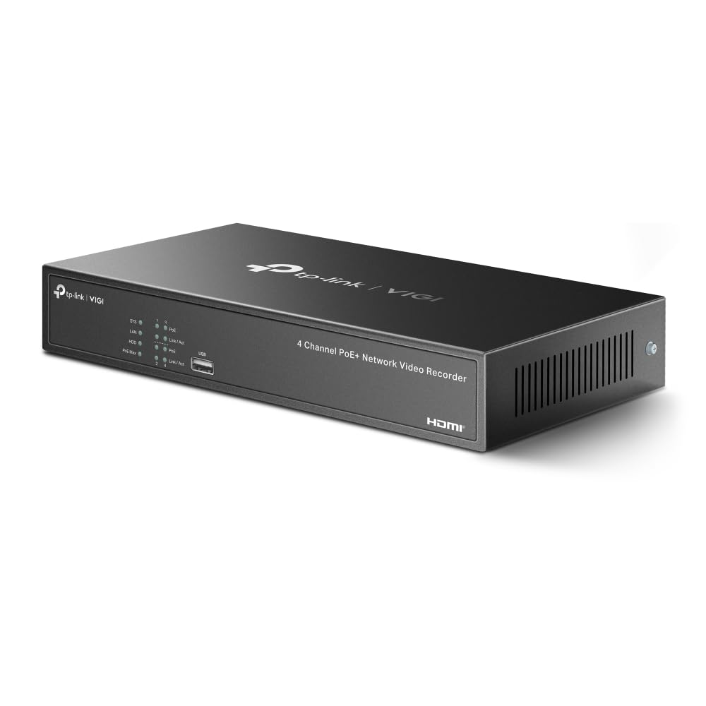TP-LINK VIGI NVR1004H-4P 4 Channel PoE Network Video Recorder