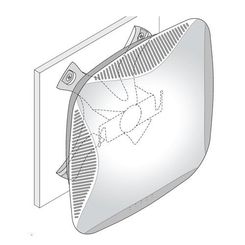 HPE AP-220-MNT-W1 Flat Surface Wall/Ceiling Black AP Basic Flat Surface Mount Kit
