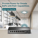 Switch Réseau 8 ports RJ45 Gigabit dont 4 PoE 802,3af 53W